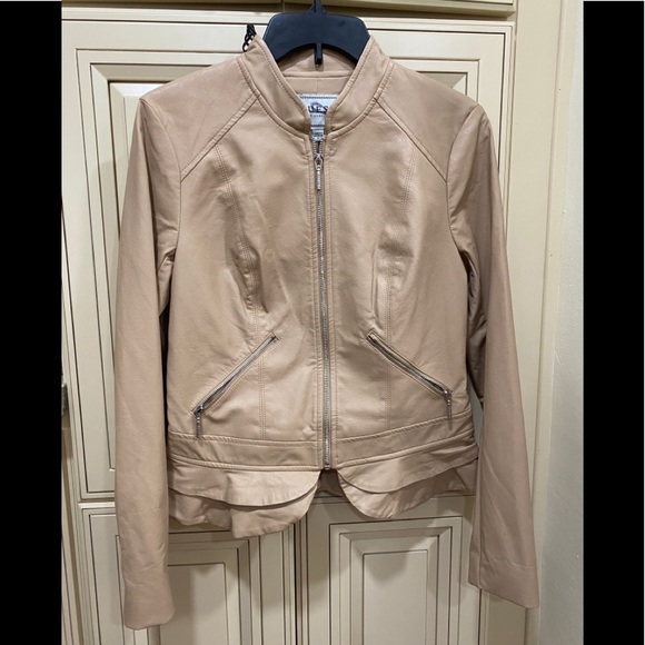 Guess Jackets & Blazers - Guess Peplum faux leather jacket new